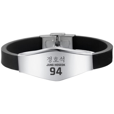 

Kpop BTS EXO GOT7 Black Pink Seventeen Twice Stainless Steel Sports Bracelet Combination Adjustable Bracelet