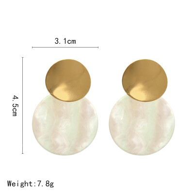 

2019 Retro womens fashion statement earring Acrylic Acetic Acid Drop Earrings for wedding gift wholesale