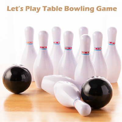

YIWULATable Mini Desktop Bowling Game Toy Set Fun Indoor Parent-Child Interactive