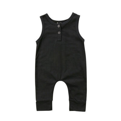 

Newborn Baby Boys Sleeveless Romper Bodysuit Jumpsuit Playsuit Clothes Outfits