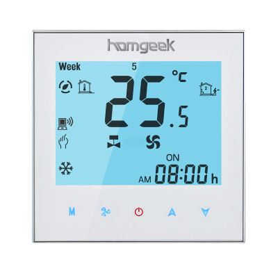 

Homgeek 110240V Air Conditioner 2-pipe Thermostat with LCD Display Good Quality Touch Screen Programmable Room Temperature Contro