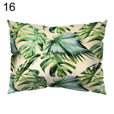 

Tropical Plant Flower Bird Pillow Case Cushion Cover Sofa Bed Car Office Decor