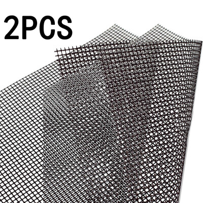 

2pcs3pcs BBQ Grill Mesh Mat Non-Stick Cooking Sheet Liner Fish Outdoor Black