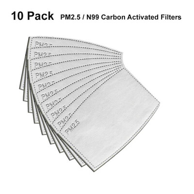 

〖Follure〗10x PM25 Activated Carbon Filter Replaceable Anti Haze Filter Paper for Mask