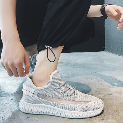 

Summer Korean Mens Shoes Mens Sports&Leisure Baitie Mesh Panel Shoes Autumn Running Trendy Shoes