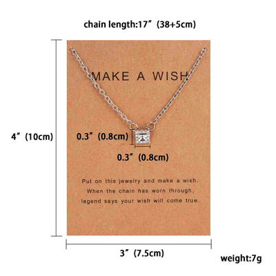 

Fashion Star Paper Card With Bow Pendant Women Minimalist Clavicle Chain Necklace Statement Valentines Day Gift Card