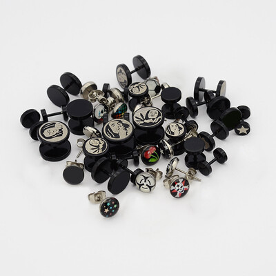 

Mixed Style 304 Stainless Steel Ear Studs Mixed Color 9514mm Pin 081mm