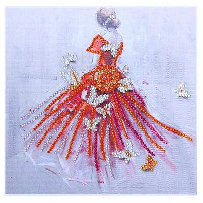 

5D DIY Special Shaped Diamond Painting Dress Girl Cross Stitch Embroidery