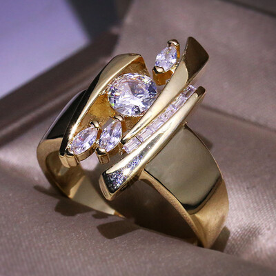 

Exqusite Women Sterling White Sapphire Gemstone Diamond Ring Anniversary Christmas Gift Party Rings