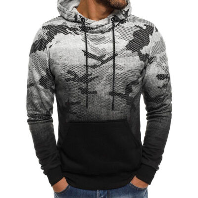 

Mens Hoodies Army Sweatshirt Hooded Jacket Coat Shirt Camo Pullover Jumper Top