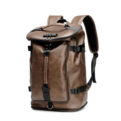 

Fashion trend backpack mens new Korean version of the British leisure travel backpack large capacity multi-function handbag