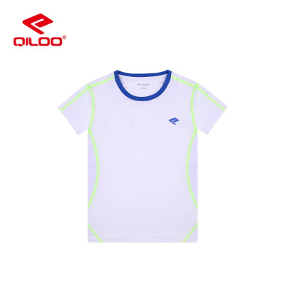 

QILOO Round neck short T-shirt children summer sweat absorption comfort breathable11233