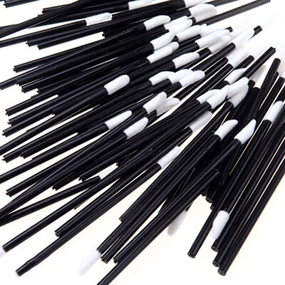 

100Pcs Disposable Lip Brushes Lip Gloss Lipstick Wands Applicators Makeup Tool
