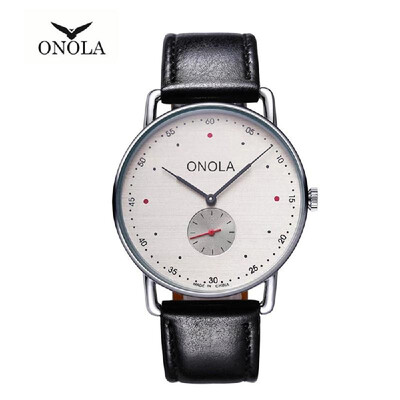 

ONOLA 3806 Men Quartz Watch Leather Nylon Band Fashion Multifunction Wristwatch 3ATM Watches