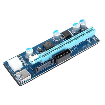 

006C USB 30 PCI-E PCI Express Extension Cable 1X to 16X Extender Riser w SATA 15Pin 6Pin 4Pin Power Interface Mining Dedicated G