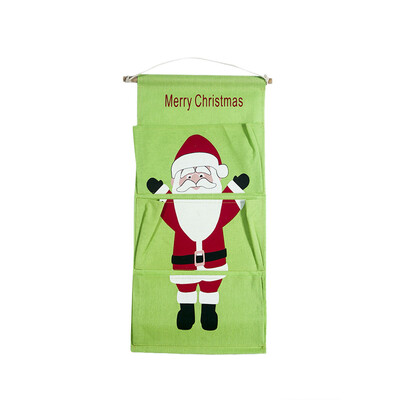 

Toponeto Christmas Decoration Storage Canvas Hanging Bag Door Decoration Storage Bag