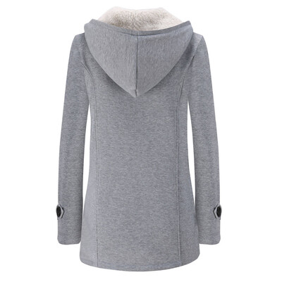 

Toponeto Women Warm Long Sleeve Pullover Blouse Hooded Jacket Coat Long Outerwear AGL