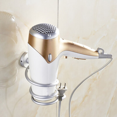 

2016 Aluminum Bathroom Wall Shelf Wall-mounted Hair Dryer Rack Storage