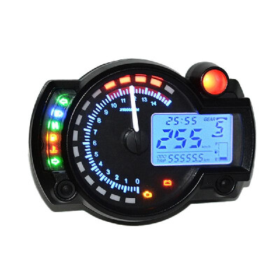 

Universal Adjustable Color Backlight LCD Digital Motorcycle Speedometer Odometer Motor Bike Tachometer