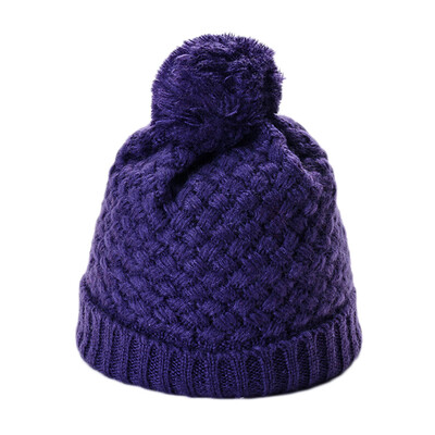 

Tailored Fashion Women Men Solid Color Knited Ball Headgear Beanie Tail Hat Cap