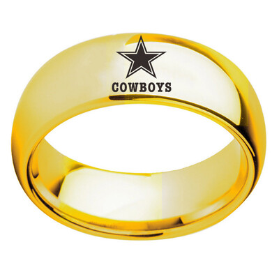

Dallas Cowboys Football Team Stainless Steel Rings
