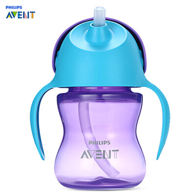 

Avent 7oz 200ml Baby Soft Handle Straw Bottle Training Drinking Cup