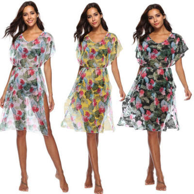 

Women BOHO Gypsy Summer Long Maxi Dress Lady Hawaii Evening Party Beach Sundress
