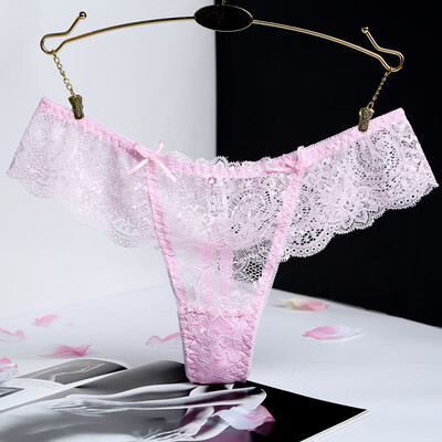 

Sexy Lace Thong Panties Good Elastic Underwear Solid Colour Bowknot Multicolor Female Floral Thongs&G-strings Tanga Mujer