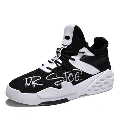 

Flying woven shoes mens shoes mesh breathable shoes sports shoes tide shoes in the shoes to breathe four