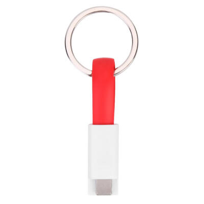 

2 in 1 Micro USB 8 Pin Data Charging Cable Mini Keychain for iPhone Android