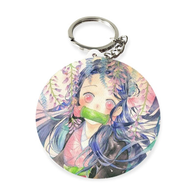 

CAR-TOBBY Anime Kimetsu no Yaiba Acrylic Keychain Keyring Cute Pendant