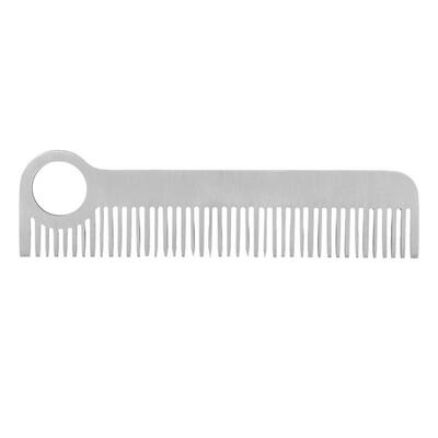 

Greensen Outdoor Stainless Steel Pocket Tool Matte Minimalist Anti-static Hair Mustache Comb