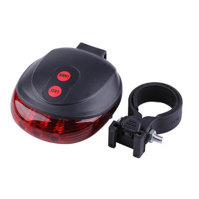 

Cycling Bicycle Rear Tail Safety Warning 5 LED Laser Flashing Lamp Light