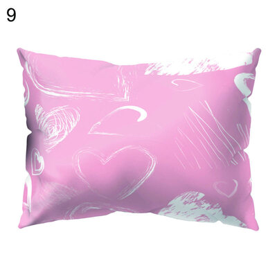 

Romantic Love Heart Pillow Cover Cushion Case Home Car Sofa Bedroom Hotel Decor