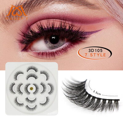 

〖Follure〗7Pair Luxury 3D False Lashes Fluffy Strip Eyelashes Long Natural Party