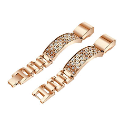 

Stainless Steel Jewellery Cystal Watch Band Wrist Strap for Fitbit AltaHR