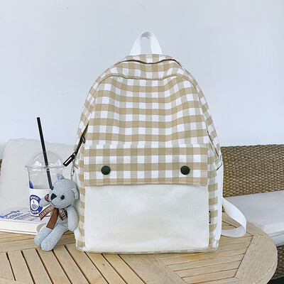 

Hmm Li Gezi Junior High School Bag Women Korean version High School High School Large Capacity Canvas Shoulder Bag Women Insfeng