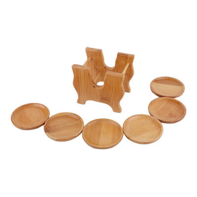 

Greensen Tea Set Cup Coasters Kung Fu Tea Accessories Bamboo Round Cup Holder Tea Accessories