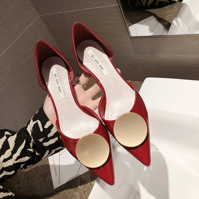 

Baotou Sandals Ladies Fine-heeled Summer Korean Version Baitao Fashion Fairy Tip High-heeled Shoes