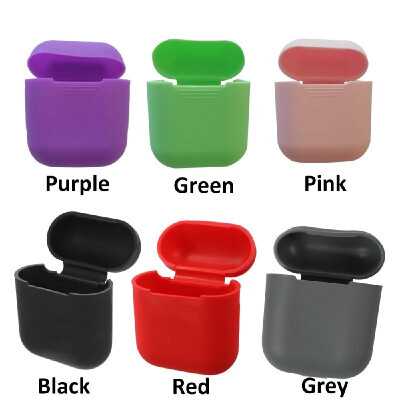 

Silicone Earphone Case Wireless BT Earphone Storage Box Portable Headphone Cases for Airpods Protective Sleeve