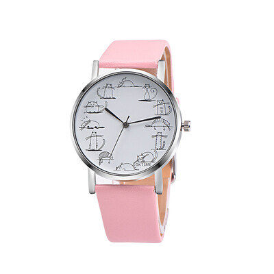 

Beautiful Fashion Creative Cartoon Watch Ladies Cute Cat Quartz Wristwatch Selling Fashion Watches High Quality Reloj Mujer50