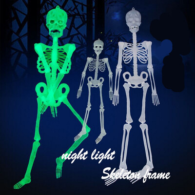 

Siaonvr 30cm Luminous Skull Skeleton Body Scary Halloween Toy Haunted House Tricky Prop