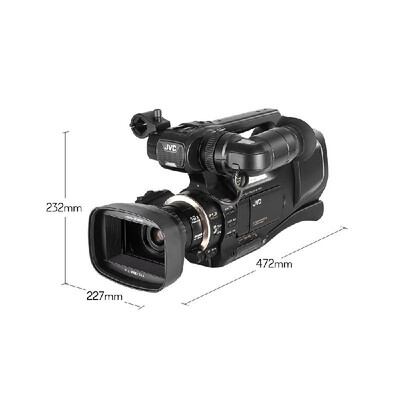 

JVC JY-HM95 Professional AVCHD Camcorder 1080P 36Mbps 24MP High Definition F12 Large Aperture AIS Stabilization with Dual Car