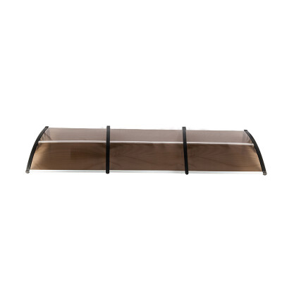 

Awning Cover HT-300 x 100 Household Application Door & Window Rain Cover Eaves Brown Board & Black Holder Patio Awnings