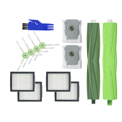 

〖Follure〗For IRobot Roomba i7 i7i7 Plus E5 E6 E7 Side Brush&Hepa Filters Bristle Brush