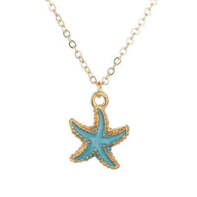 

Summer Sea Shell Pendants&Necklace For Women Orange Color Necklace New Trendy Jewelry Female Handmade Necklace Girls Gifts