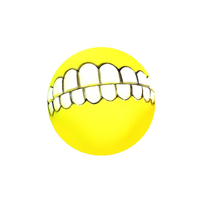

Siaonvr Funny Pet Dog Ball Teeth Silicon Toy Chew Sound Dogs Play Game Toys