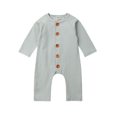 

Newborn Baby Girl Boy Warm Clothes Cotton Solid Romper Jumpsuit Outfits 0-24M