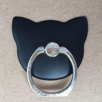 

2PCS Mobile Phone Holder Stand Cat Head Metal Finger Ring Holder Bracket Ring Buckle Lazy Person Support Phone Holder