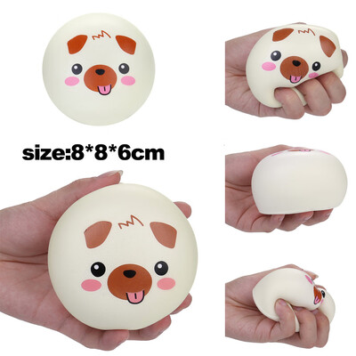 

Gotoamei 8cm Squishies Pink Pig Doughnut Slow Rising Squeeze Scented Stress Reliever Toys